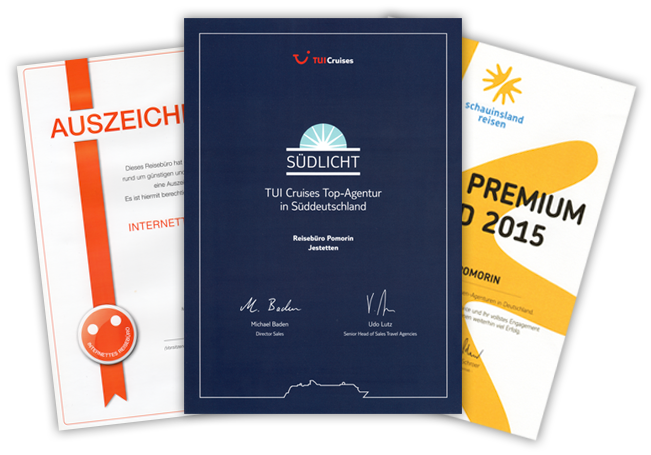 Auszeichnungen des Reisebüros